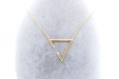 گردنبند طلا طرح مثلث کد G080