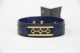 دستبند چرم و طلا طرح کلاسیک مردانه کد OT019