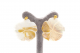 گوشواره طلا و صدف کاپوچینو تراش به فرم گل کد E103