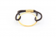 دستبند چرم مدل بافته قهوه ای و طلا فرم بیضی کد ST020