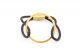 دستبند چرم مدل بافته قهوه ای و طلا فرم دایره کد ST022
